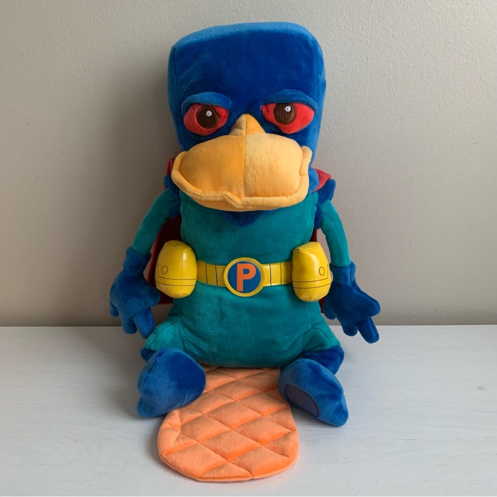 Disney Store PERRY THE PLATYPUS Phineas & Ferb Mission Marvel 15” Plush